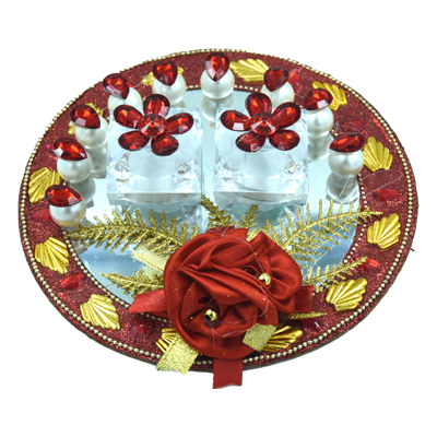 Buy Unique Palette Engagement Ring Platter/Ring Ceremony Plate/Ring Ceremony  Decorative Thali/Ring Ceremony Tray Stylish Online at Low Prices in India -  Amazon.in